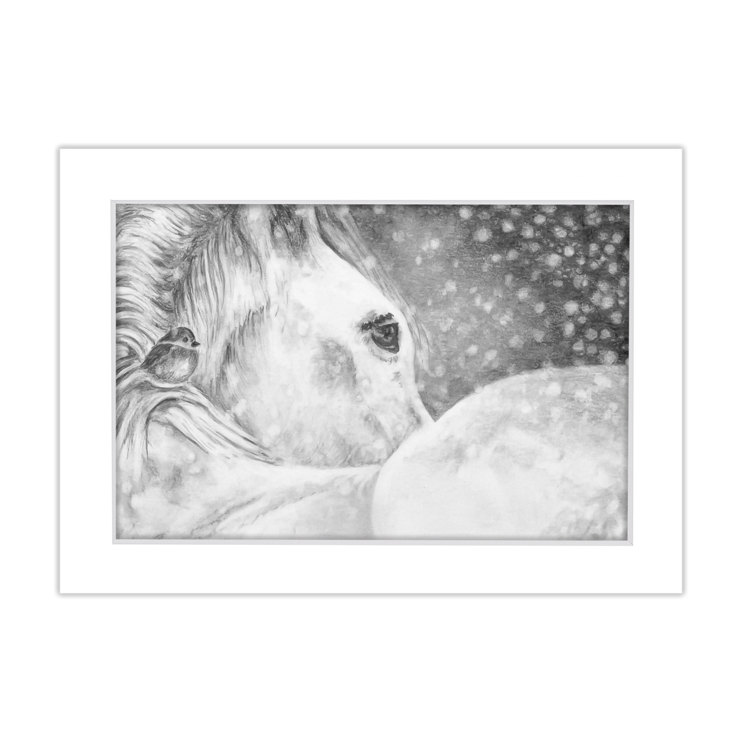 Free 5x7 Matted Print (4x6 Image) - Snowy Day