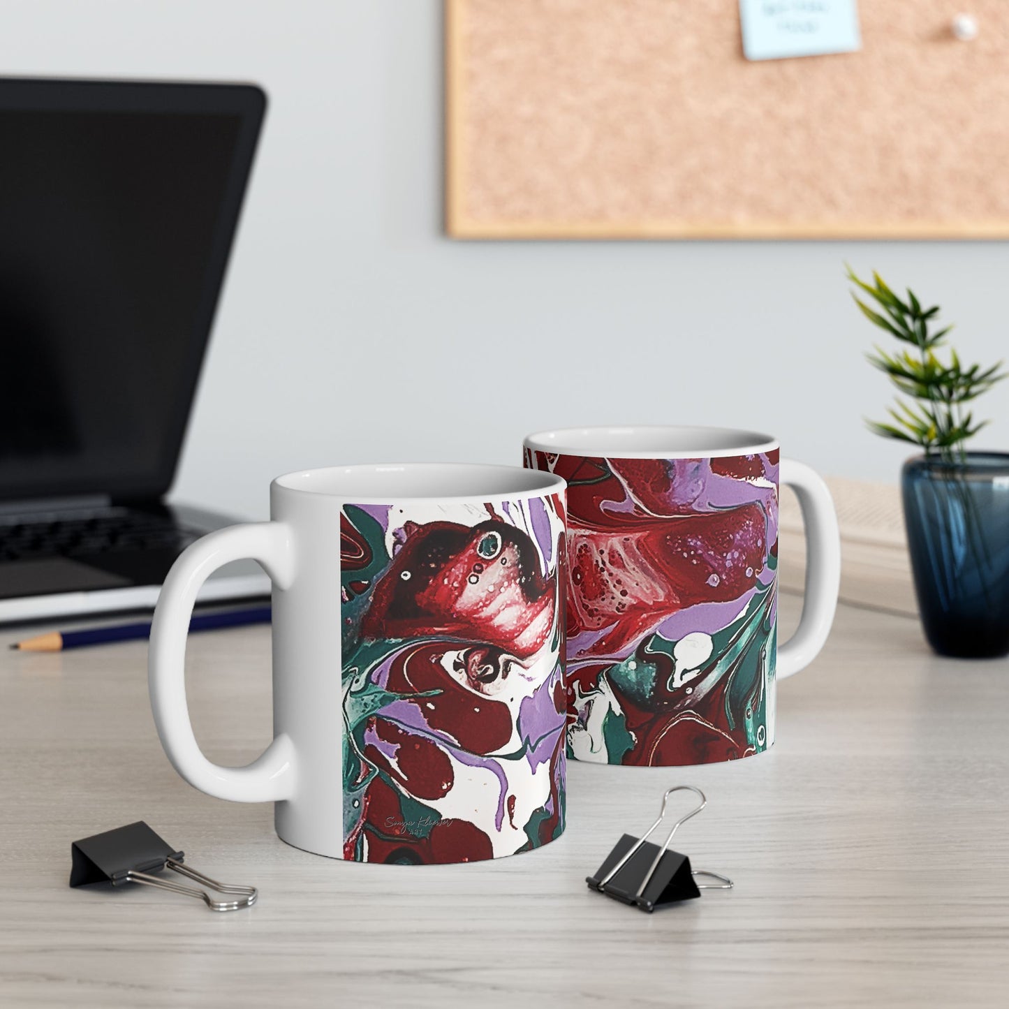 Fluid Art 3 - Ceramic Mug 11oz