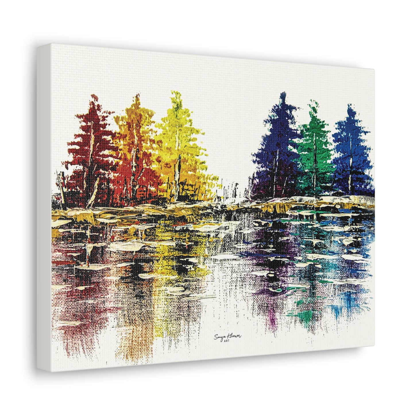 Trees of Color - Canvas Gallery Wrap Print