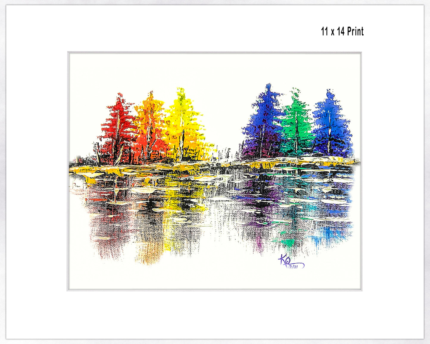 Trees of Color - Fine Art Paper Print