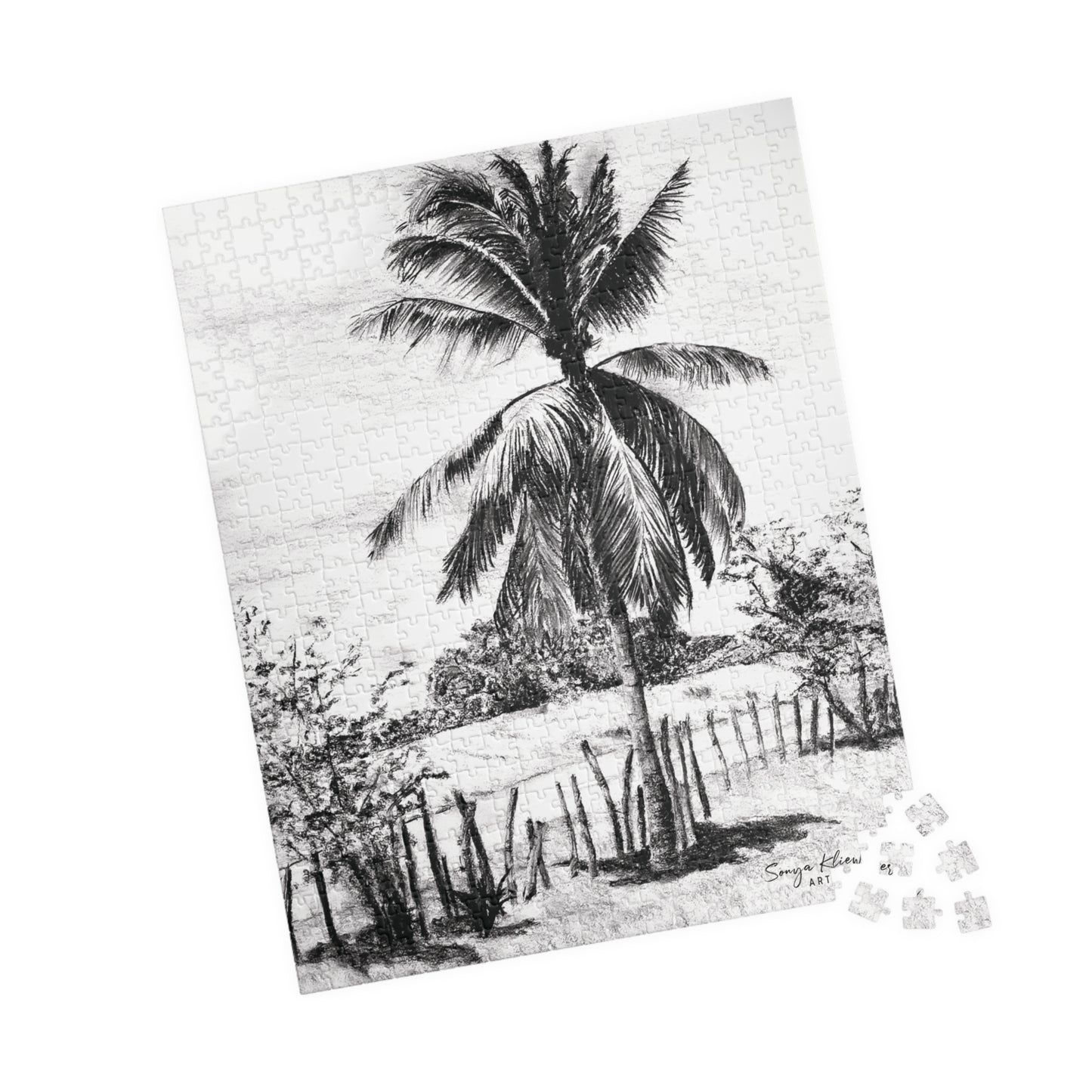 Palm Tree in Belize - Jigsaw Puzzle