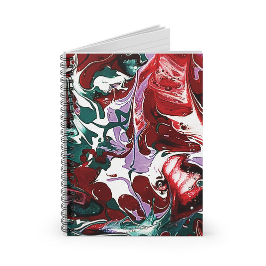 Fluid Art 3 - Spiral Notebook