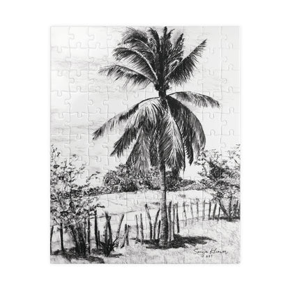 Palm Tree in Belize - Jigsaw Puzzle