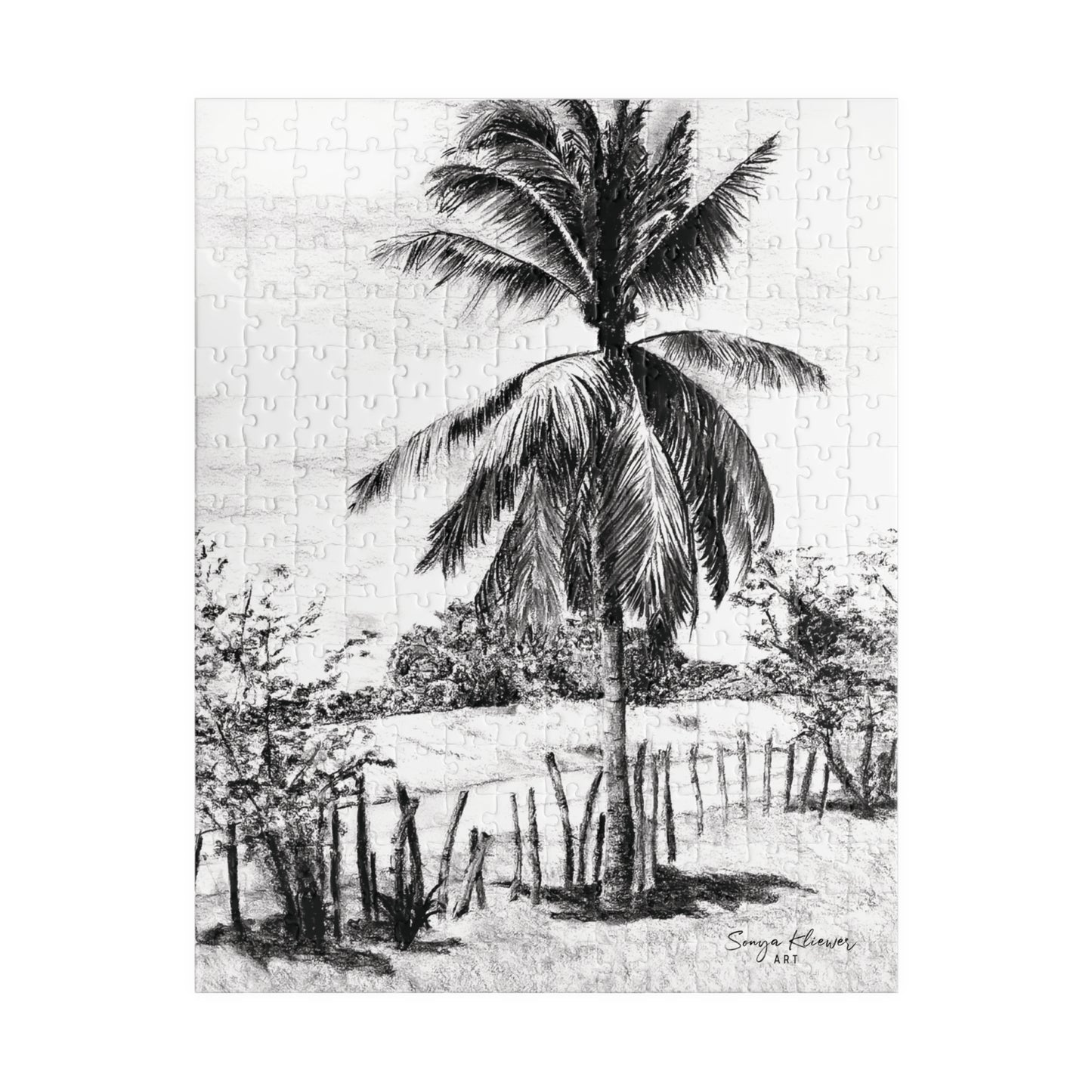 Palm Tree in Belize - Jigsaw Puzzle