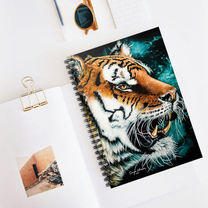 Tiger Portrait - Spiral Notebook