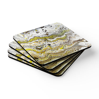 Fluid Art 6 - Corkwood Coaster Set