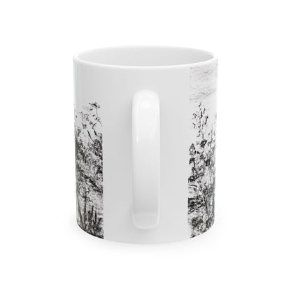 Palm Tree in Belize - Ceramic Mug 11oz