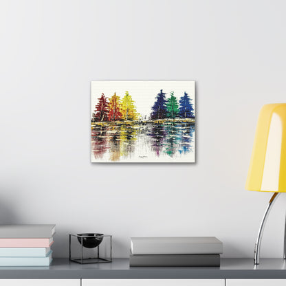 Trees of Color - Canvas Gallery Wrap Print