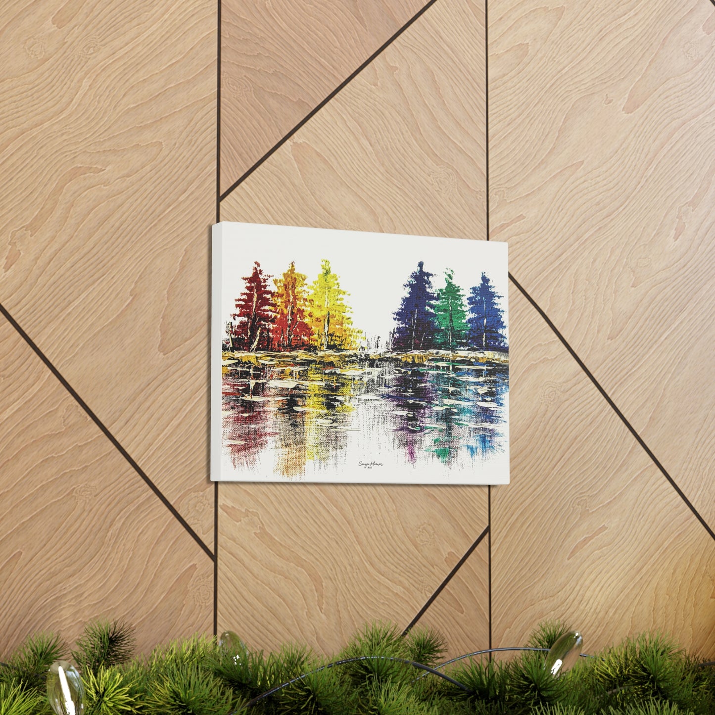 Trees of Color - Canvas Gallery Wrap Print