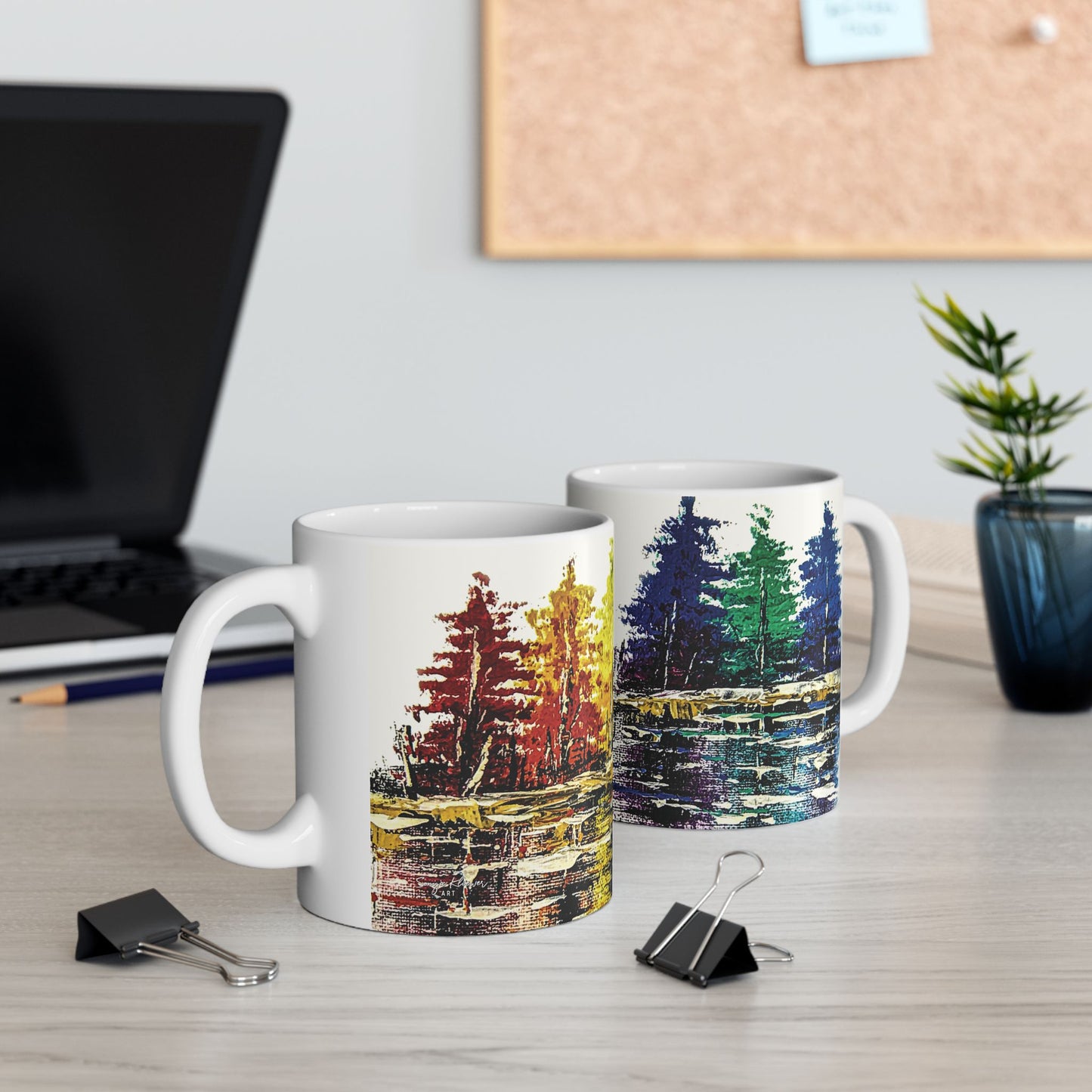 Trees of Color - Ceramic Mug 11oz