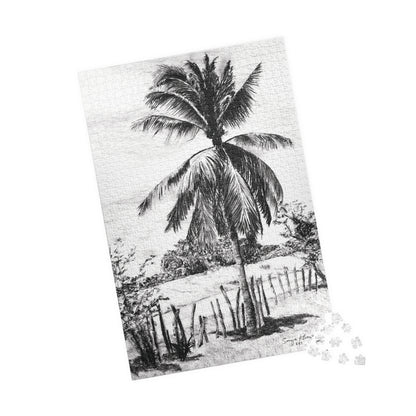 Palm Tree in Belize - Jigsaw Puzzle