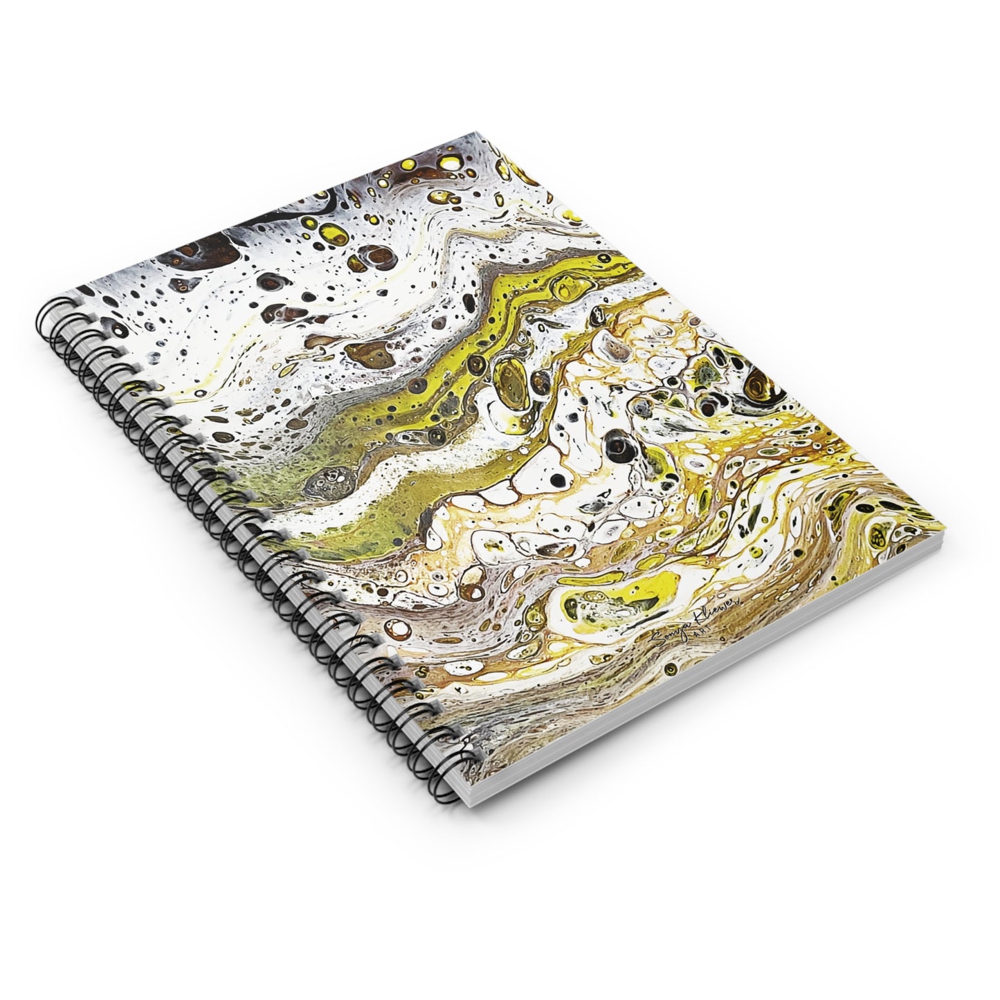 Fluid Art 6  - Spiral Notebook