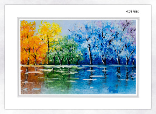 Tree Reflections- Fine Art Paper Print