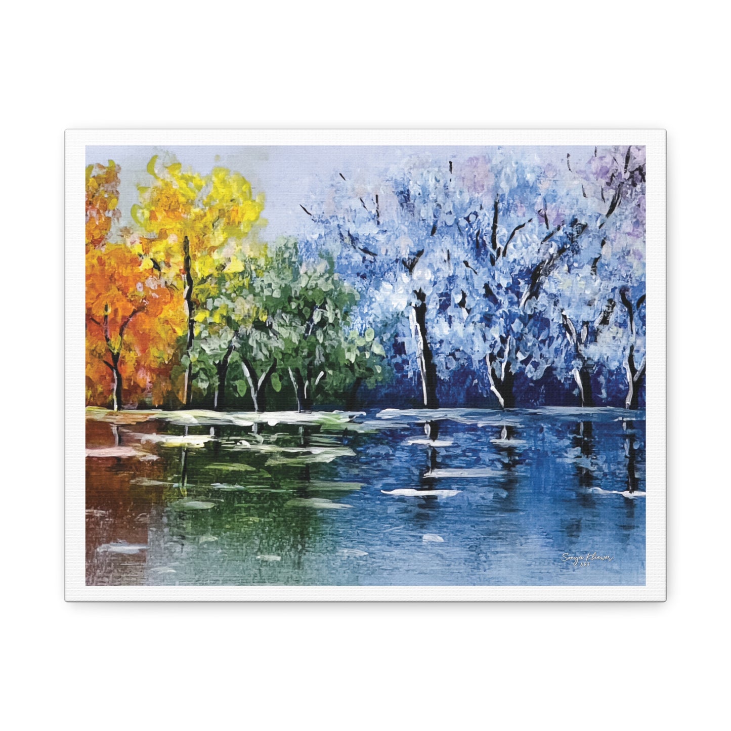 Tree Reflections - Canvas Gallery Wrap Print