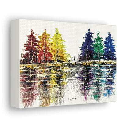 Trees of Color - Canvas Gallery Wrap Print