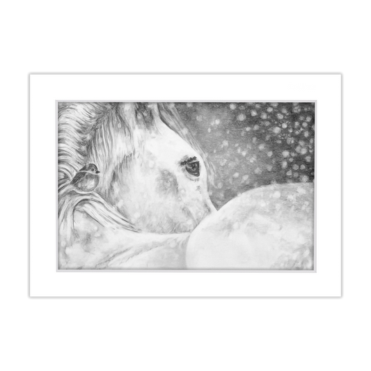 Free 5x7 Matted Print (4x6 Image) - Snowy Day