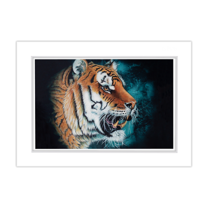 Free 5x7 Matted Print (4x6 Image) - Tiger Portrait