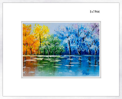 Tree Reflections- Fine Art Paper Print