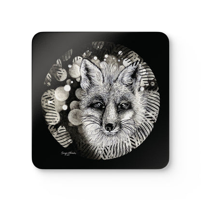 Curious Fox - Corkwood Coaster Set