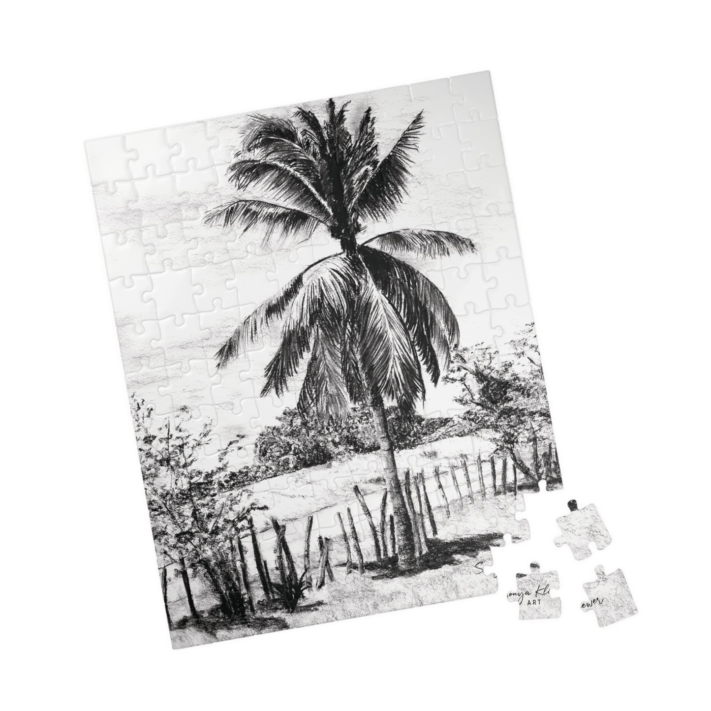 Palm Tree in Belize - Jigsaw Puzzle