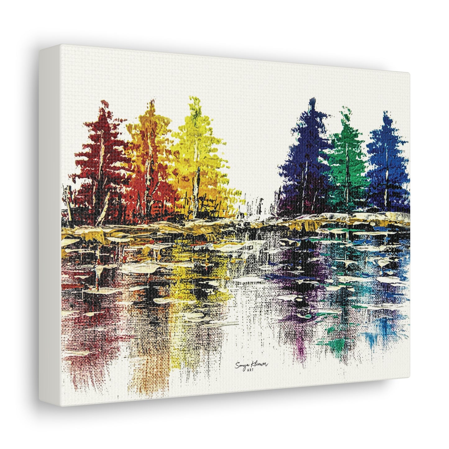 Trees of Color - Canvas Gallery Wrap Print