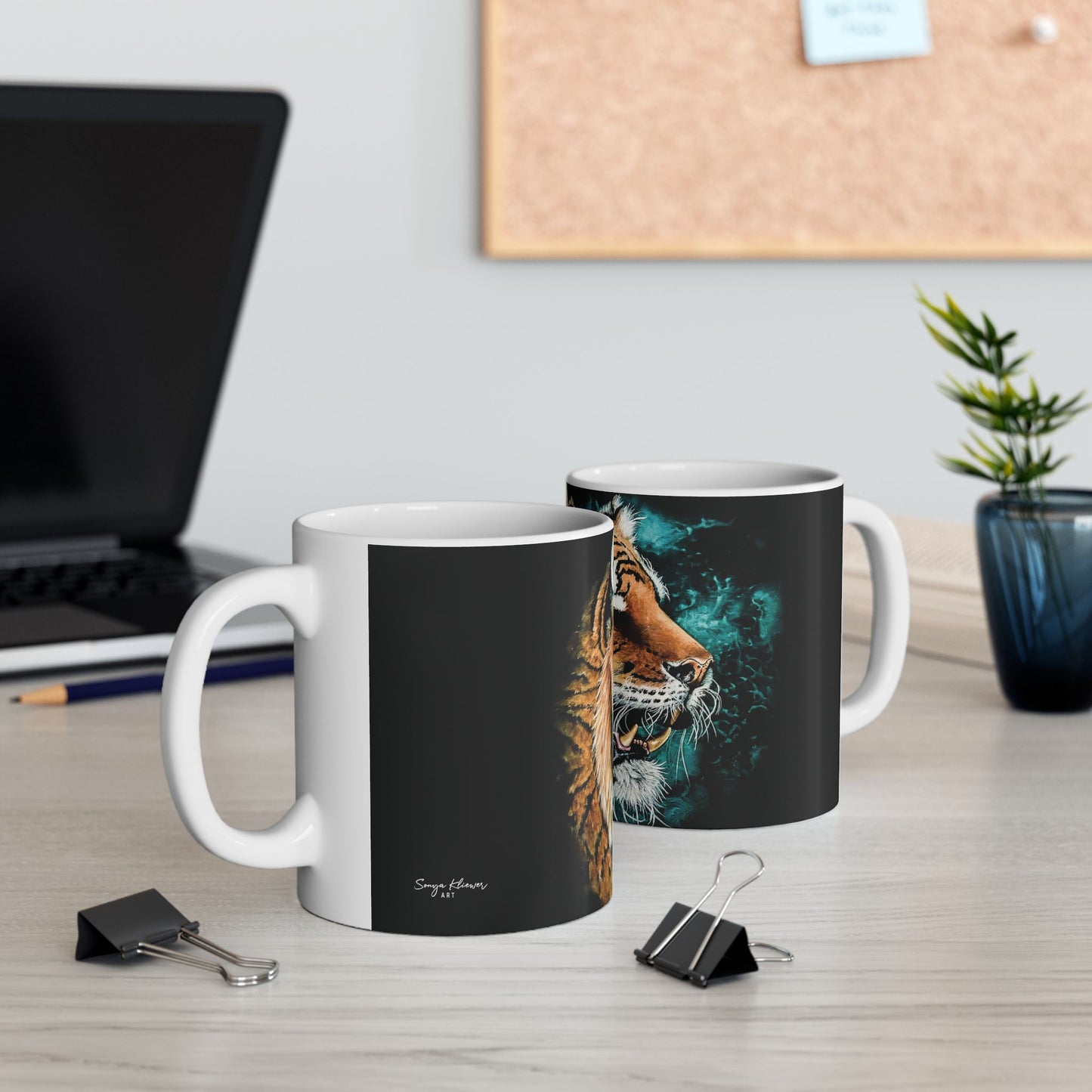 Tiger Portrait - Ceramic Mug 11oz