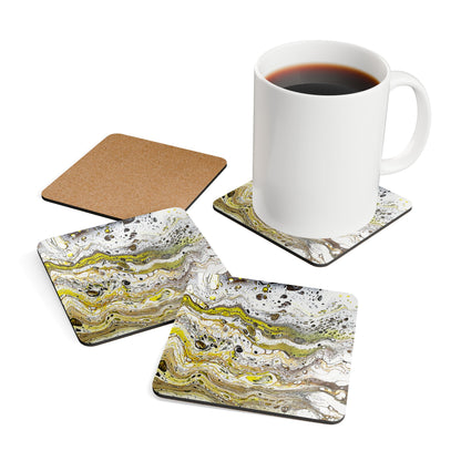 Fluid Art 6 - Corkwood Coaster Set