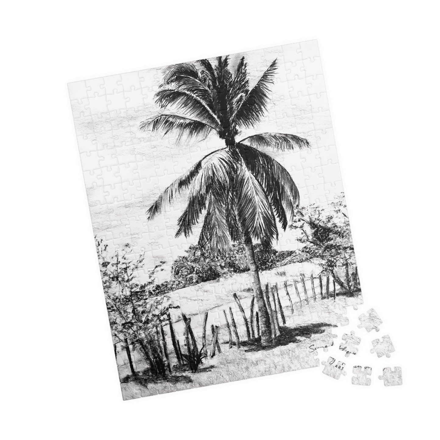 Palm Tree in Belize - Jigsaw Puzzle