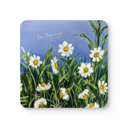 Wild Daisies - Corkwood Coaster Set