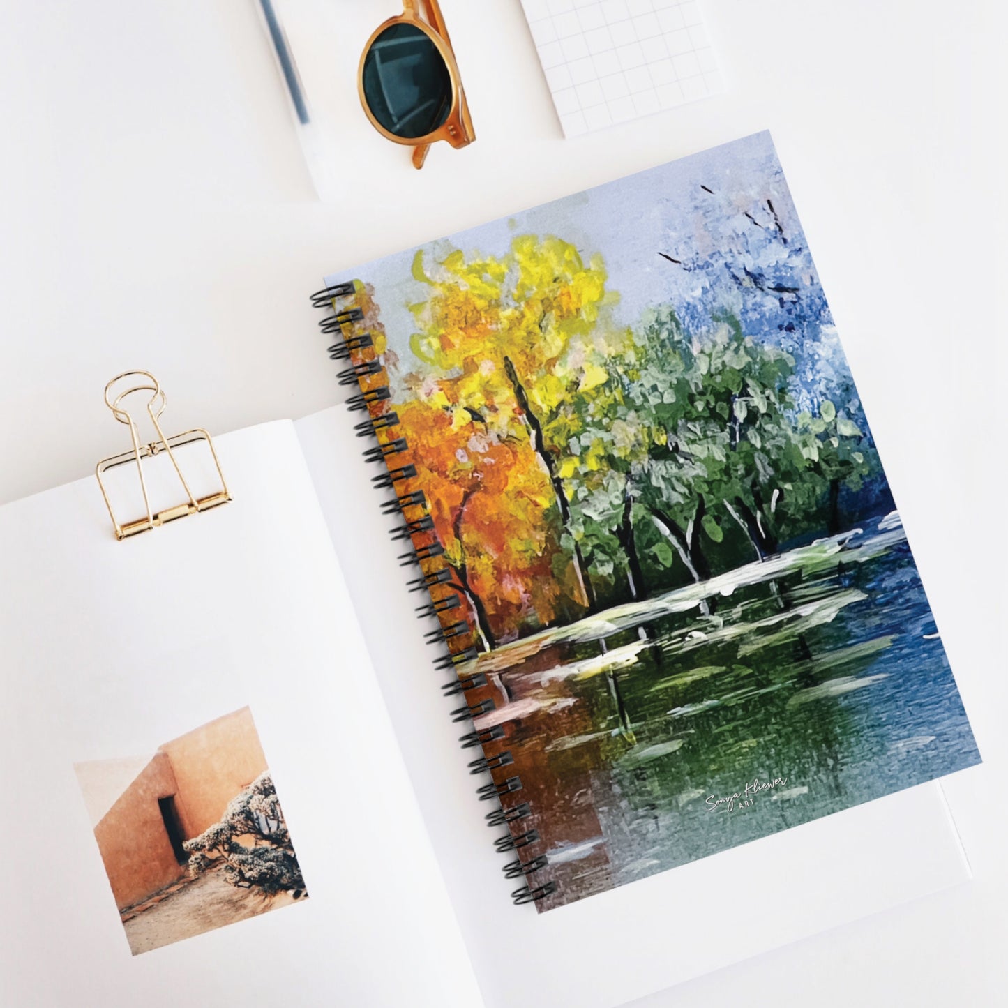 Tree Reflections - Spiral Notebook