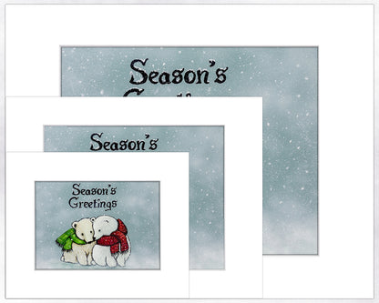 2 Christmas Bears - Print