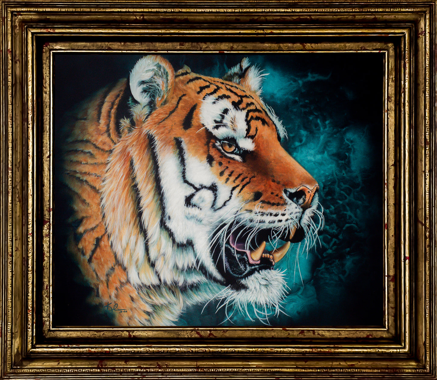 Tiger Portrait - Original for Sale