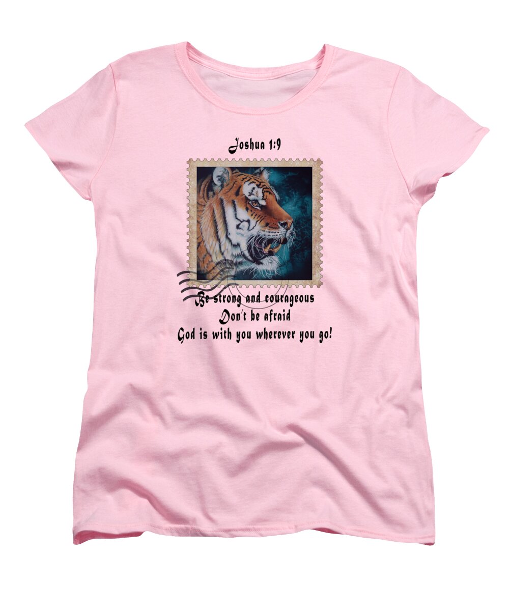Tiger Portrait on Stamp - Women's T-Shirt (Standard Fit)